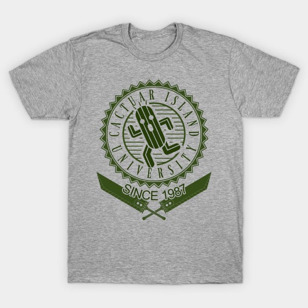 Cactuar university bright version T-Shirt by karlangas